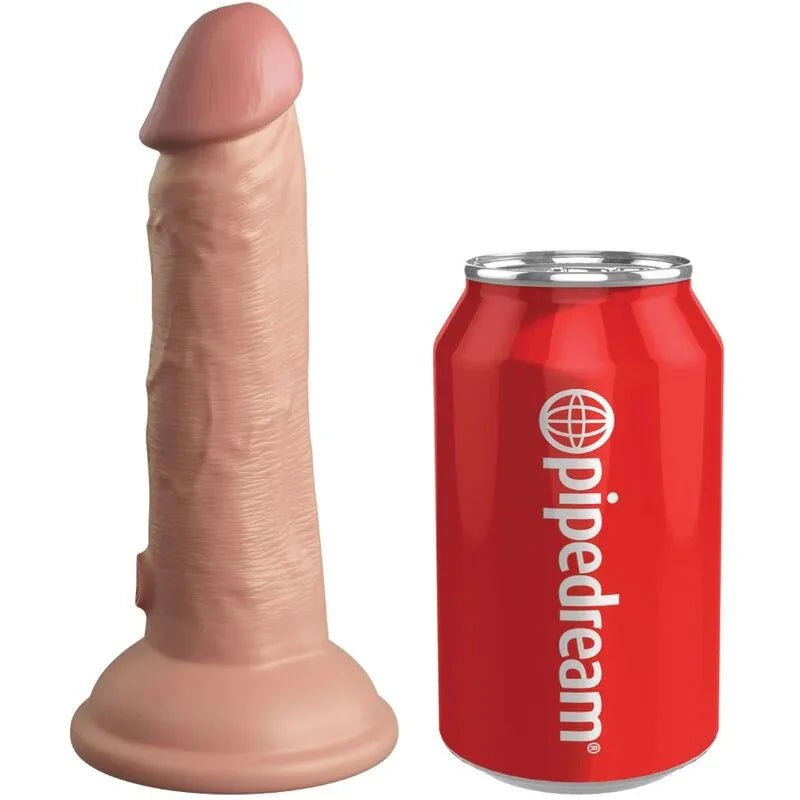 KING COCK - ELITE REALISTISCHER DILDO MIT VIBRATION UND SILIKON 15.2 CM - Vanelion Paradise