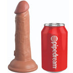 KING COCK - ELITE REALISTISCHER DILDO MIT VIBRATION UND SILIKON 15.2 CM KARAMELL - Vanelion Paradise