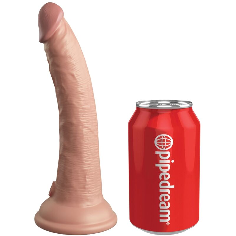 KING COCK - ELITE REALISTISCHER DILDO VIBRATOR & SILIKON FERNBEDIENUNG 17.8 CM