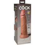 KING COCK - ELITE REALISTISCHER DILDO MIT VIBRATION UND SILIKON 20.3 CM KARAMELL - Vanelion Paradise