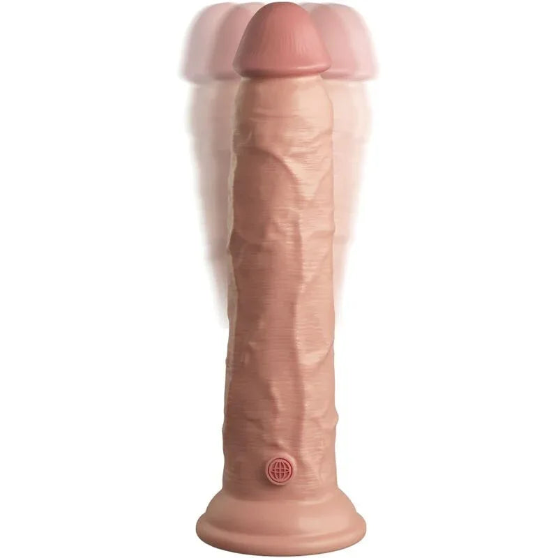 KING COCK - ELITE REALISTISCHER DILDO VIBRATOR & SILIKON FERNBEDIENUNG 23 CM - Vanelion Paradise