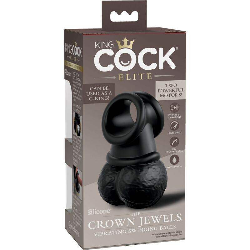 KING COCK - ELITE RING MIT HODENVIBIERENDEM SILIKON - Vanelion Paradise