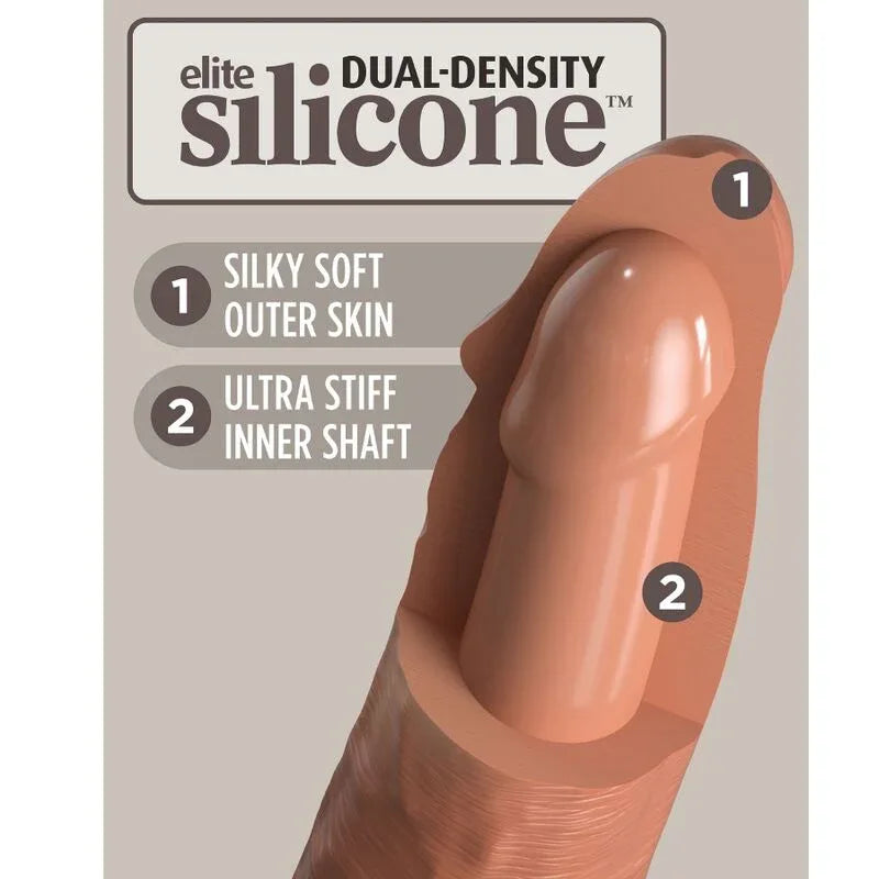 KING COCK - ELITE BEQUEMER VERSTELLBARER GURT MIT DILDO 17.8 CM - Vanelion Paradise