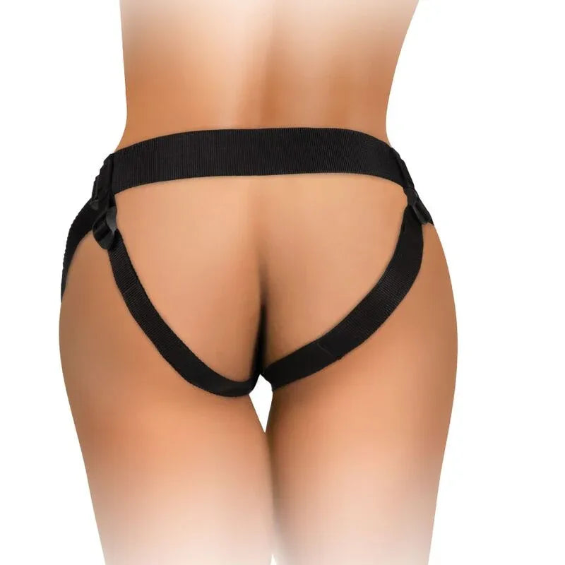 KING COCK - ELITE DELUXE VERSTELLBARES HARNESS-KIT RING MIT HODEN & DILDO 20.3 CM - Vanelion Paradise