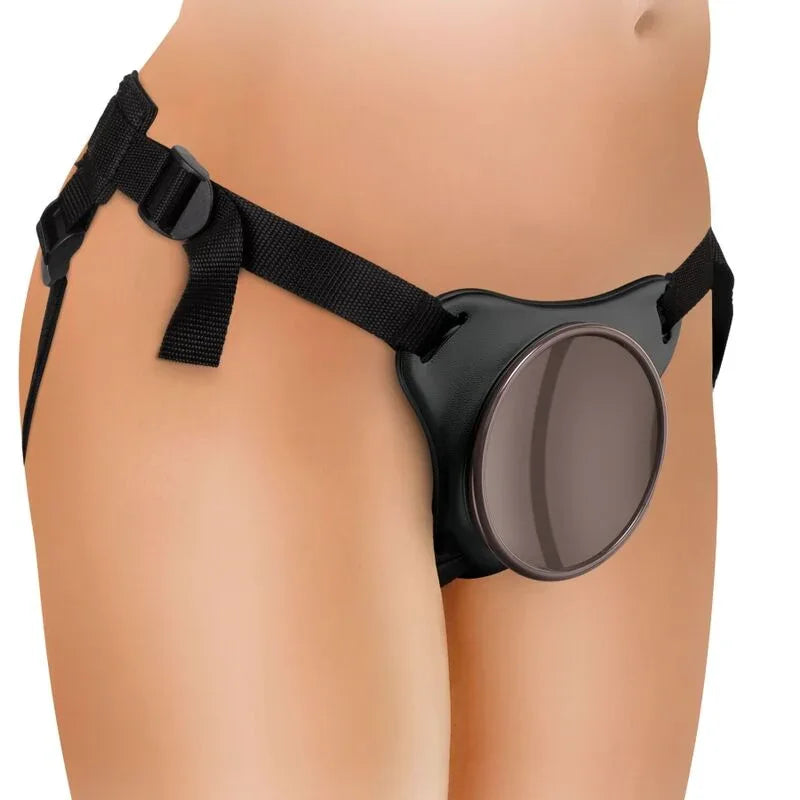 KING COCK - ELITE DELUXE VERSTELLBARES HARNESS-KIT RING MIT HODEN & DILDO 20.3 CM - Vanelion Paradise