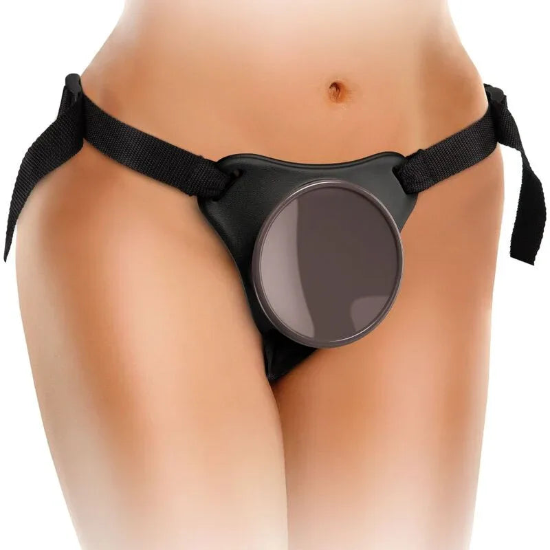 KING COCK - ELITE DELUXE VERSTELLBARES HARNESS-KIT RING MIT HODEN & DILDO 20.3 CM - Vanelion Paradise