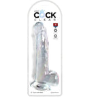 KING COCK - CLEAR DILDO MIT HODEN 20.3 CM TRANSPARENT - Vanelion Paradise