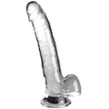 KING COCK - CLEAR DILDO MIT HODEN 20.3 CM TRANSPARENT - Vanelion Paradise