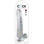 KING COCK - CLEAR DILDO MIT HODEN 24.8 CM TRANSPARENT - Vanelion Paradise