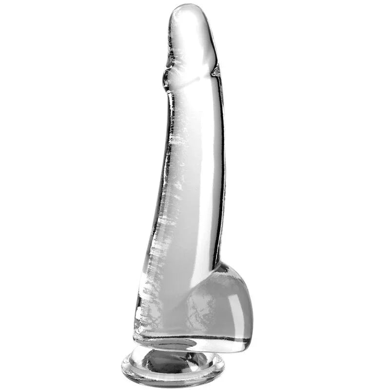 KING COCK - CLEAR DILDO MIT HODEN 19 CM TRANSPARENT - Vanelion Paradise