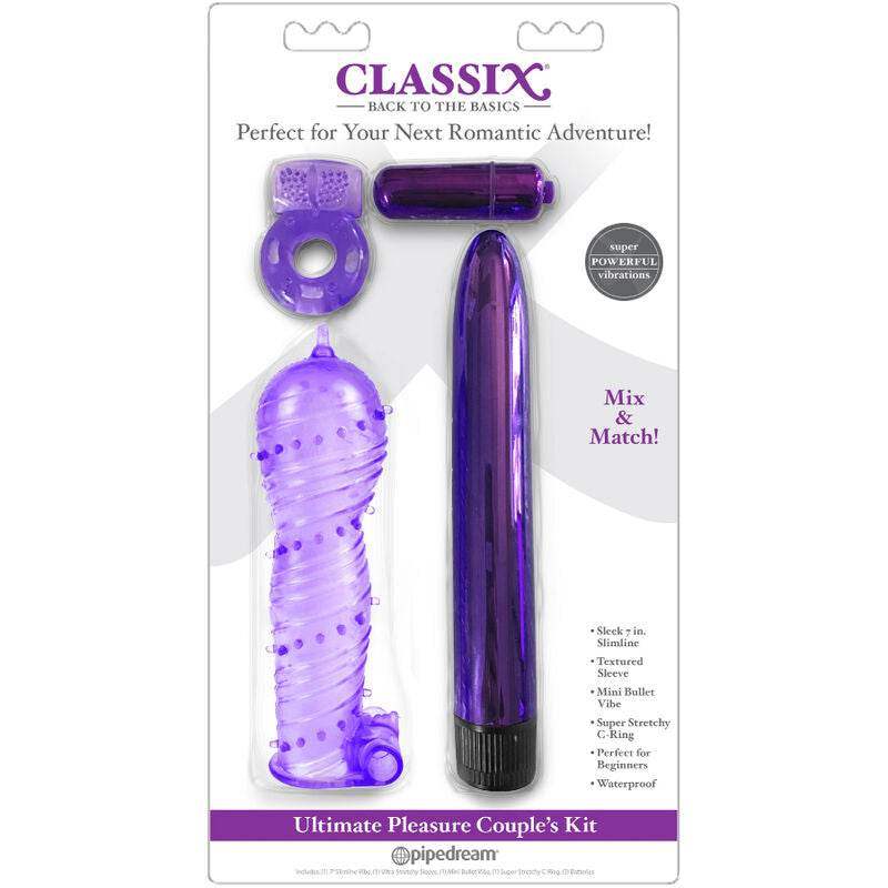 CLASSIX - KIT FÜR PAARE MIT RING, HÜLLE UND LILA KUGELN - Vanelion Paradise