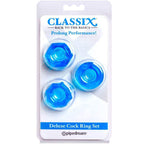CLASSIX - SET AUS 3 BLAUEN PENISRINGEN - Vanelion Paradise