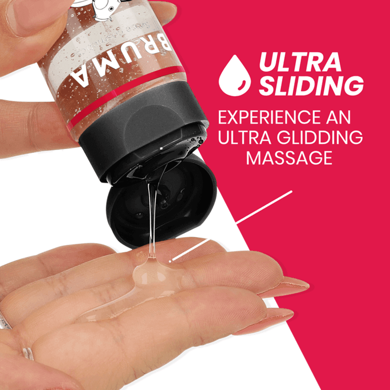 BRUMA - PREMIUM-MASSAGEÖL MIT WÄRMEEFFEKT, ERDBEERE-GESCHMACK 3 IN 1 - 100 ML - Vanelion Paradise