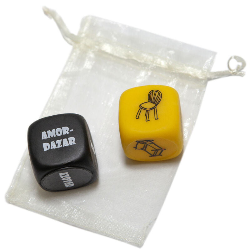 DIABLO PICANTE - SPIELTASCHE MIT SADO-WÜRFEL 3 MM x 3 MM + ITEM-WÜRFEL