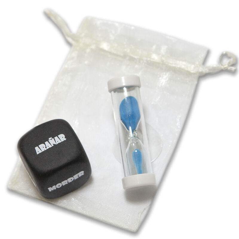 DIABLO PICANTE - SPIELTASCHE MIT SADO-WÜRFEL 3 MM x 3 MM + SANDUHR - Vanelion Paradise