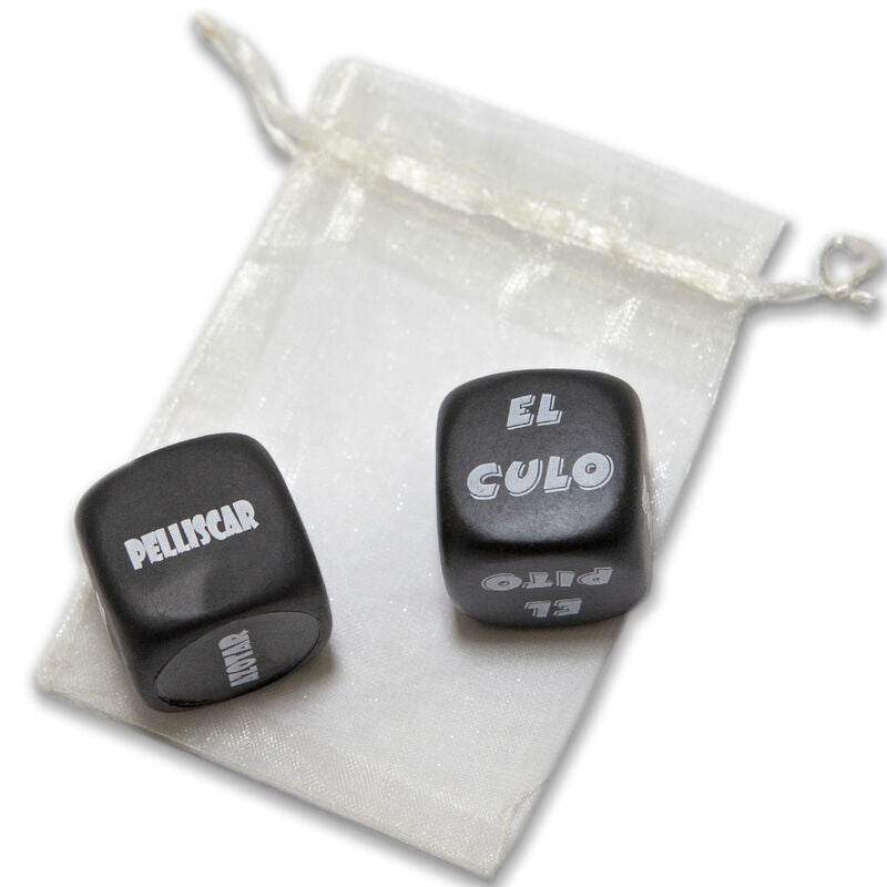 DIABLO PICANTE - SPIELTASCHE MIT SADO-WÜRFEL 3 MM x 3 MM + KÖRPERTEILE-WÜRFEL - Vanelion Paradise