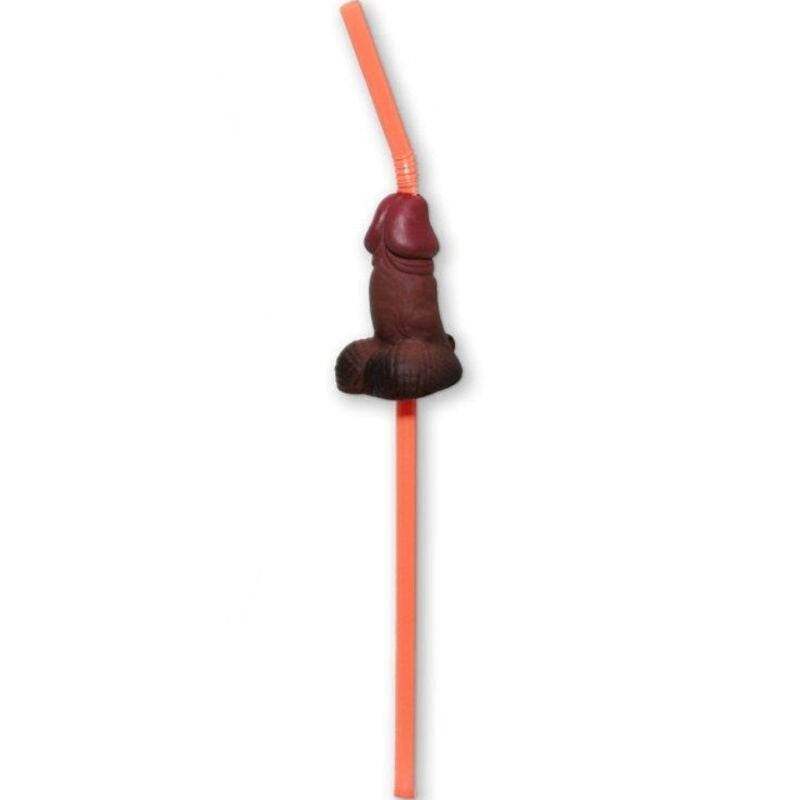 DIABLO PICANTE - BEUTEL MIT 5 NATÜRLICHEN GROßEN PENIS-STROHHALMEN - Vanelion Paradise