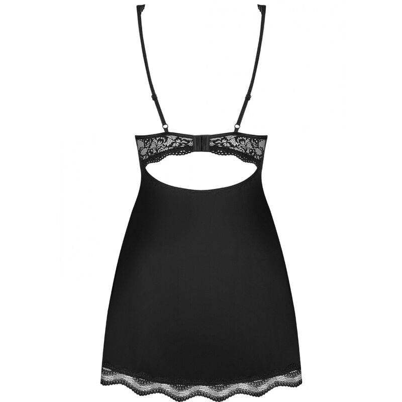 OBSESSIVE - BABYDOLL UND LUVAE THONG SCHWARZ XS/S - Vanelion Paradise