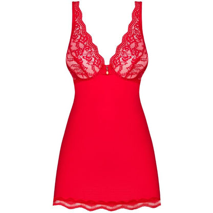 OBSESSIVE - LUVAE BABYDOLL & TANGA RED S/M