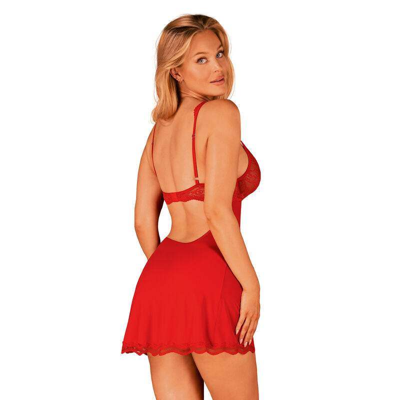 OBSESSIVE - LUVAE BABYDOLL & TANGA RED S/M - Vanelion Paradise