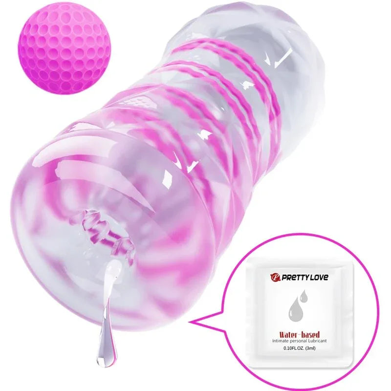 PRETTY LOVE - FANTASY MNNLICHER MASTURBATOR MIT INNENSPIRALE UND TRANSPARENTEN BLLEN - Vanelion Paradise