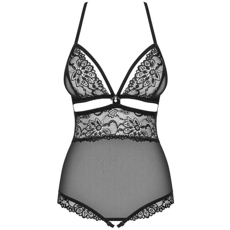 OBSESSIVE - TED-1 TEDDY ABIERTO NEGRO S/M - Vanelion Paradise
