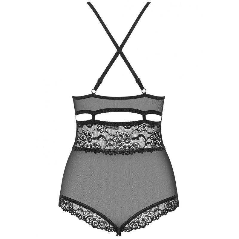 OBSESSIVE - TED-1 TEDDY ABIERTO NEGRO S/M - Vanelion Paradise