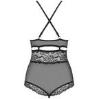 OBSESSIVE - TED-1 TEDDY ABIERTO NEGRO S/M - Vanelion Paradise