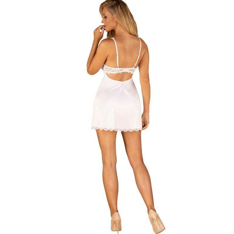 OBSESSIVE - AMOR BLANCO CHEMISE & WEISSER TANGA S/M - Vanelion Paradise