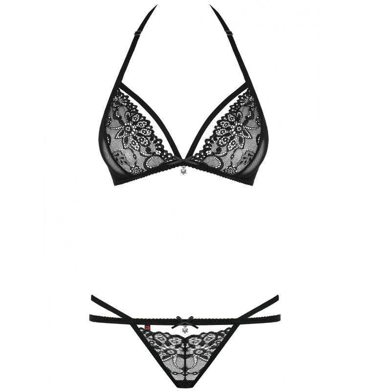 OBSESSIVE - 838 SET ZWEITEILIG SCHWARZ S/M - Vanelion Paradise