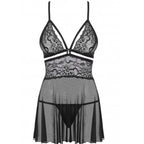 OBSESSIVE - 838-BAB-1 BABYSIDE & THONG SCHWARZ S/M - Vanelion Paradise