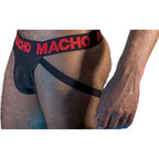 MACHO MX26X2 Jockstrap Schwarz/Rot – XL