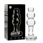 NEBULA SERIES BY IBIZA - MODELL 1 STECKER BOROSILIKATGLAS TRANSPARENT 10.5 CM -O- 3 CM - Vanelion Paradise