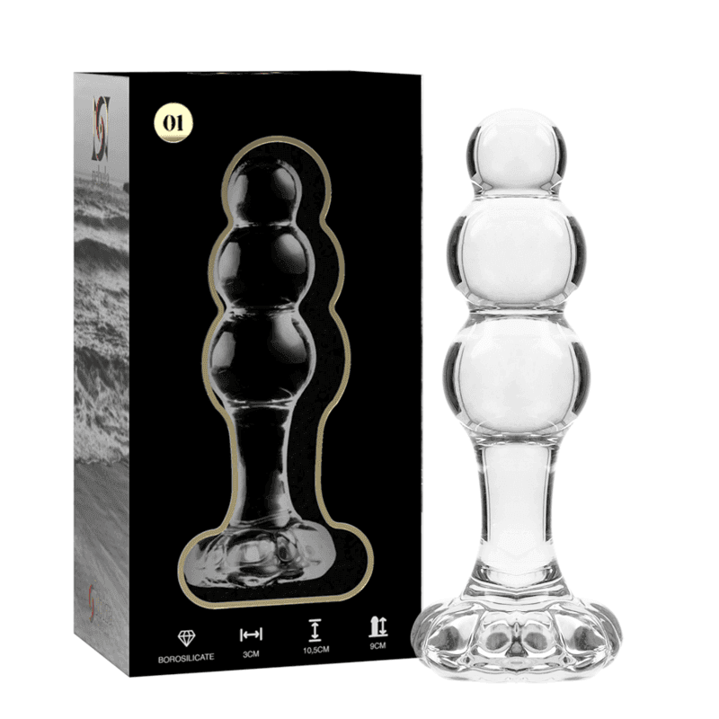 NEBULA SERIES BY IBIZA - MODELL 1 STECKER BOROSILIKATGLAS TRANSPARENT 10.5 CM -O- 3 CM - Vanelion Paradise