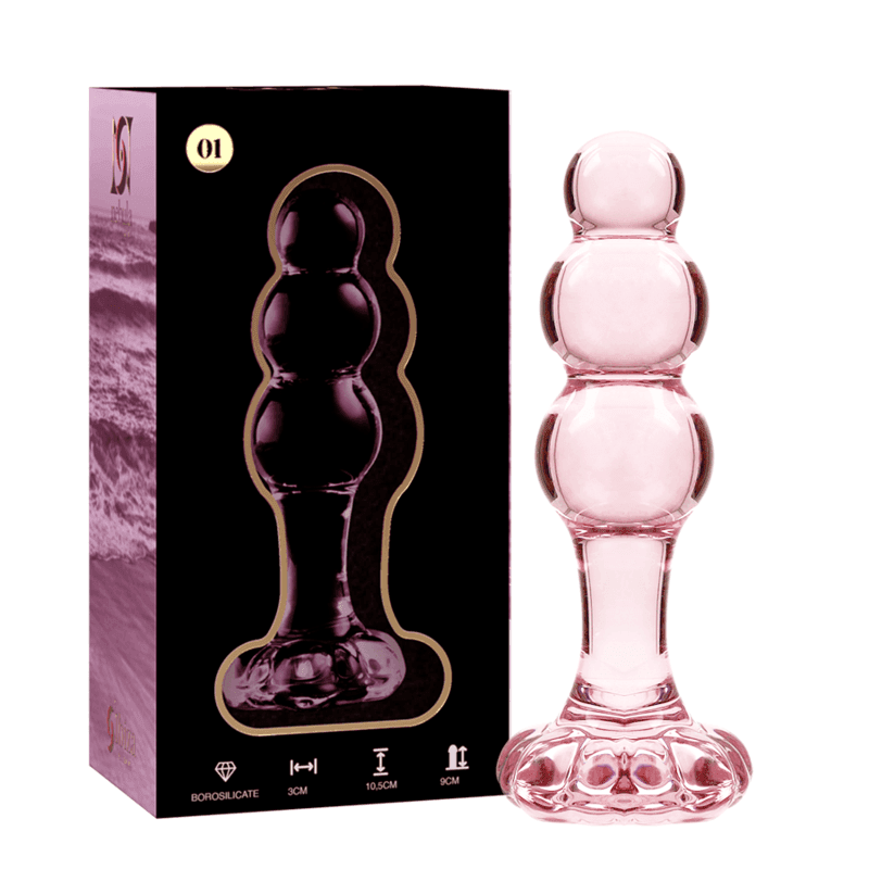 NEBULA SERIES BY IBIZA - MODELL 1 STECKER BOROSILIKATGLAS TRANSPARENT 10.5 CM -O- 3 CM - Vanelion Paradise