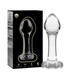 NEBULA SERIES BY IBIZA - MODELL 2 ANALPLUG BOROSILIKATGLAS KLAR 11 CM -O- 3.5 CM - Vanelion Paradise