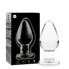 NEBULA SERIES BY IBIZA - MODELL 3 ANALPLUG BOROSILIKATGLAS TRANSPARENT 11 CM -O- 5 CM - Vanelion Paradise