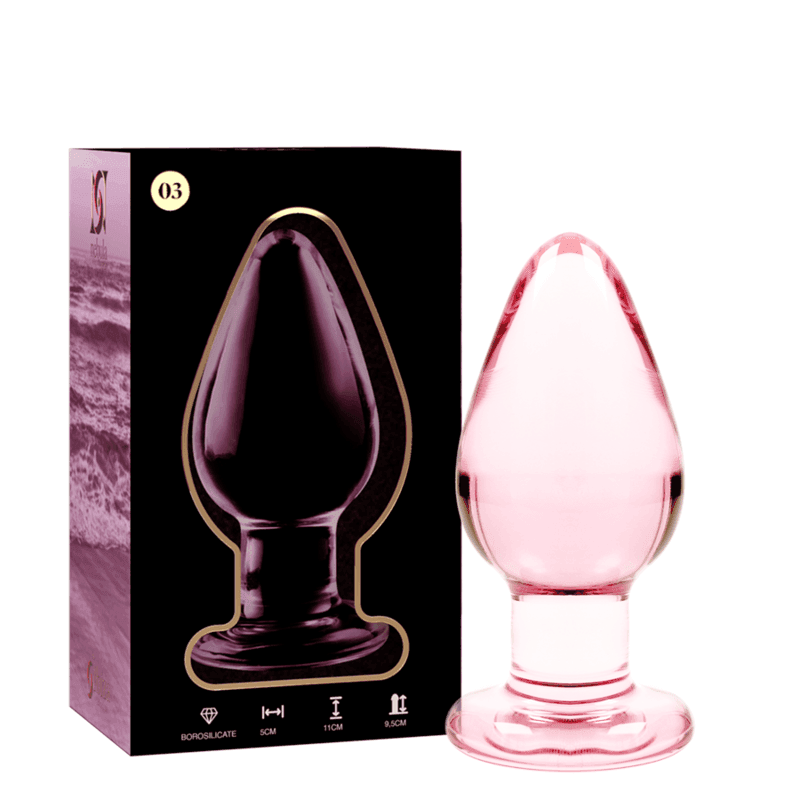 NEBULA SERIES BY IBIZA - MODELL 3 ANALPLUG BOROSILIKATGLAS TRANSPARENT 11 CM -O- 5 CM - Vanelion Paradise