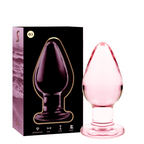 NEBULA SERIES BY IBIZA - MODELL 3 ANALPLUG BOROSILIKATGLAS ROSA 11 CM -O- 5 CM