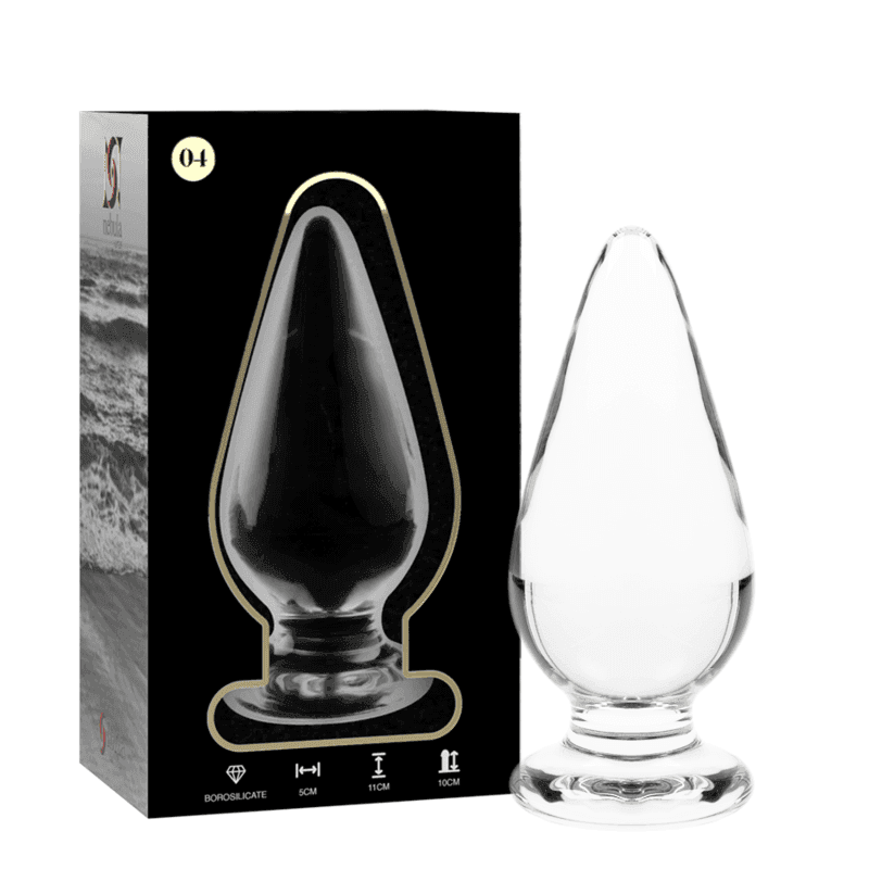 NEBULA SERIES BY IBIZA - MODELL 4 ANALPLUG BOROSILIKATGLAS KLAR 11 CM -O- 5 CM - Vanelion Paradise
