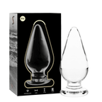 NEBULA SERIES BY IBIZA - MODELL 4 ANALPLUG BOROSILIKATGLAS KLAR 11 CM -O- 5 CM - Vanelion Paradise
