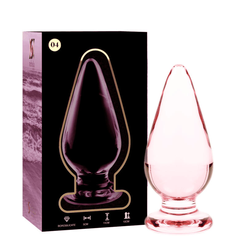 NEBULA SERIES BY IBIZA - MODELL 4 ANALPLUG BOROSILIKATGLAS KLAR 11 CM -O- 5 CM - Vanelion Paradise