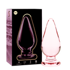 NEBULA SERIES BY IBIZA - MODELL 4 ANALPLUG BOROSILIKATGLAS ROSA 11 CM -O- 5 CM