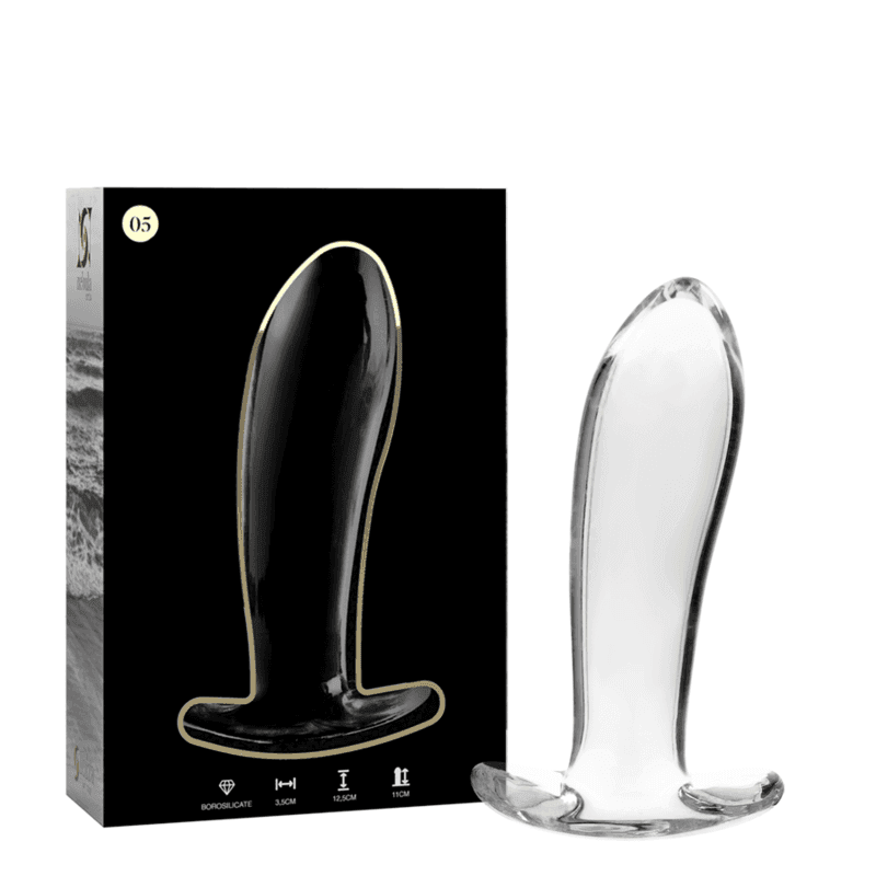 NEBULA SERIES BY IBIZA - MODELL 5 ANALPLUG BOROSILIKATGLAS KLAR 12.5 CM -O- 3.5 CM - Vanelion Paradise