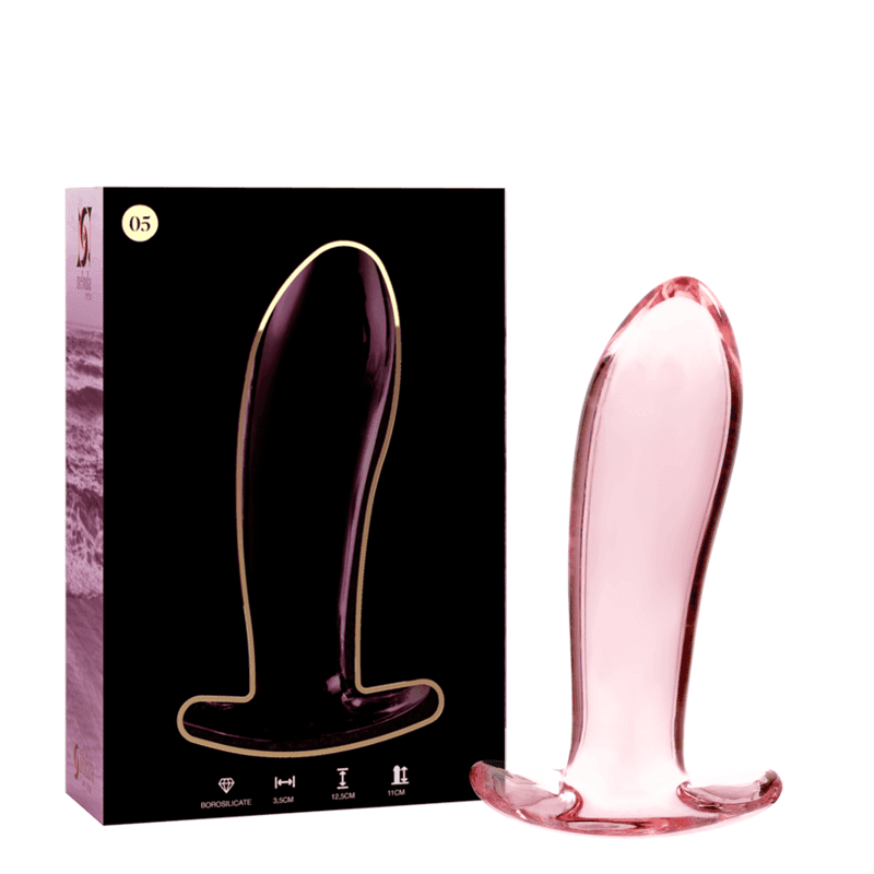 NEBULA SERIES BY IBIZA - MODELL 5 ANALPLUG BOROSILIKATGLAS KLAR 12.5 CM -O- 3.5 CM - Vanelion Paradise