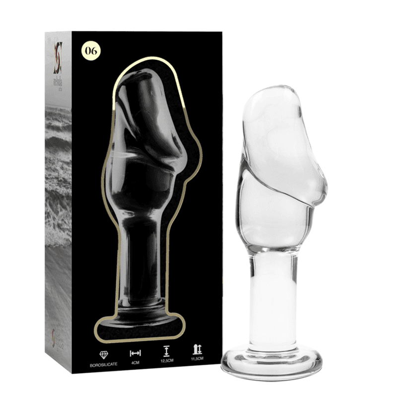 NEBULA SERIES BY IBIZA - MODELL 6 ANALPLUG BOROSILIKATGLAS KLAR 12.5 CM -O- 4 CM - Vanelion Paradise