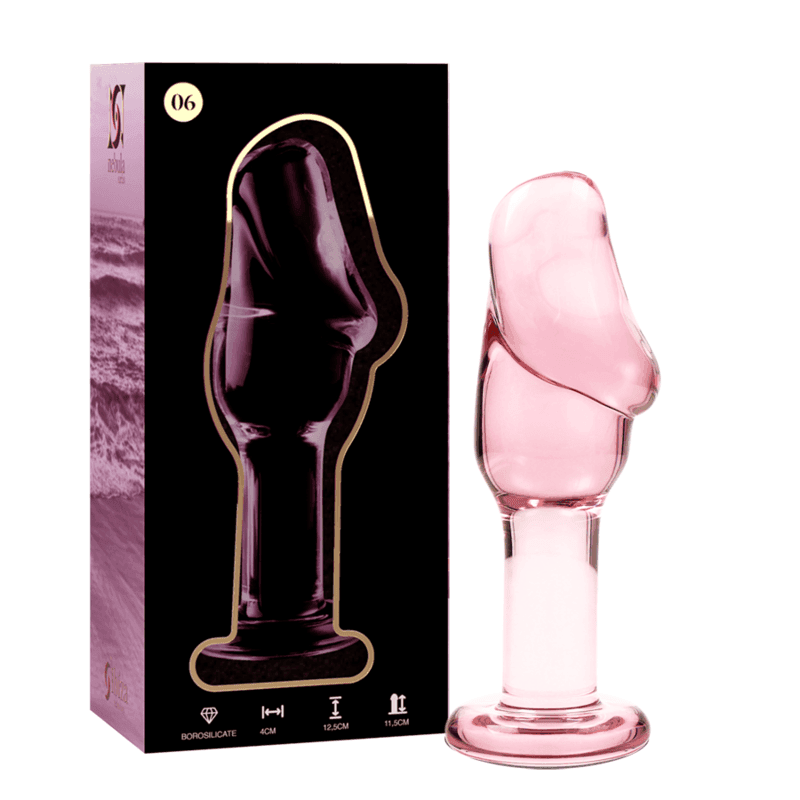 NEBULA SERIES BY IBIZA - MODELL 6 ANALPLUG BOROSILIKATGLAS KLAR 12.5 CM -O- 4 CM - Vanelion Paradise