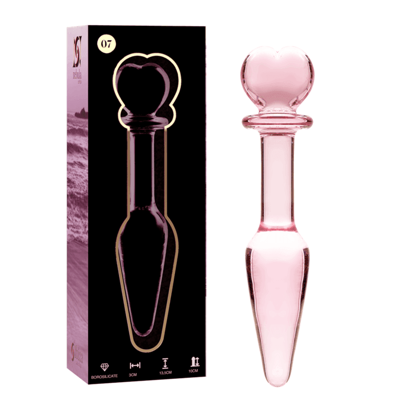 NEBULA SERIES BY IBIZA - MODEL 7 ANALPLUG BOROSILIKATGLAS KLAR 13.5 CM -O- 3 CM - Vanelion Paradise