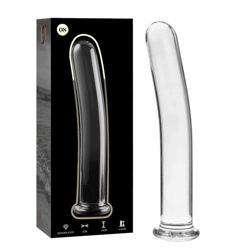 NEBULA SERIES BY IBIZA - MODELL 8 DILDO BOROSILIKATGLAS KLAR 14.5 CM -O- 2 CM - Vanelion Paradise