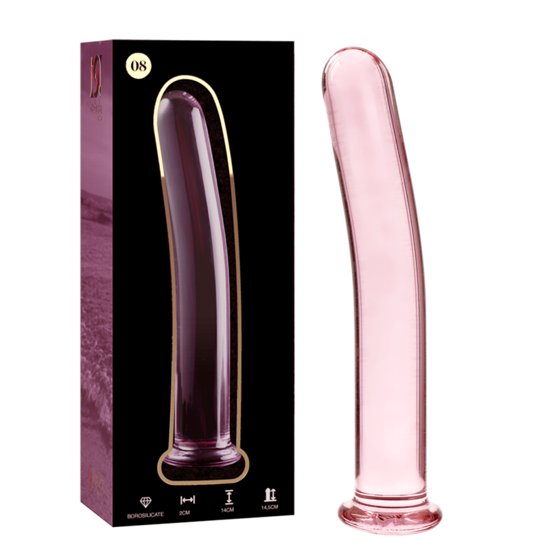 NEBULA SERIES BY IBIZA - MODELL 8 DILDO BOROSILIKATGLAS KLAR 14.5 CM -O- 2 CM